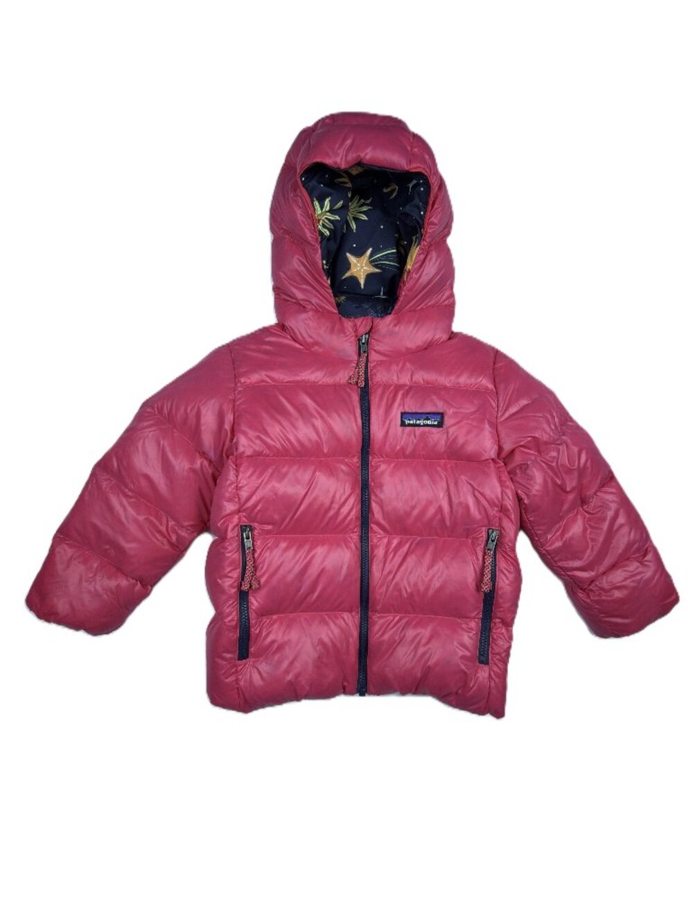 Patagonia Baby Hi-Loft Down Sweater Hoody - Amaranth (Pink)